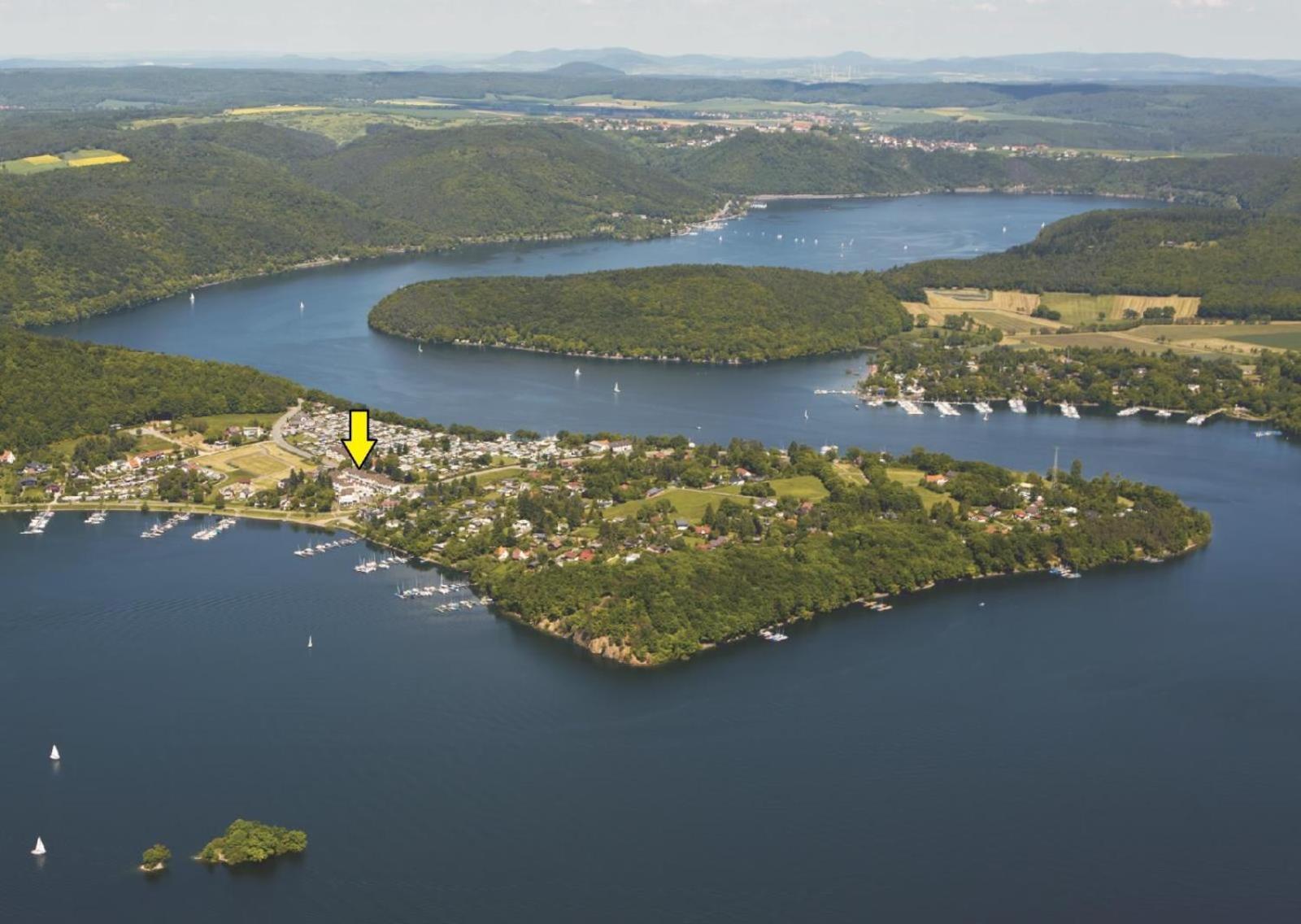 Gemutliche 93M2Fewo Mit 2 Schlafzimmern Und Seitlichem Seeblick Vom Balkon Scheid  Exteriér fotografie