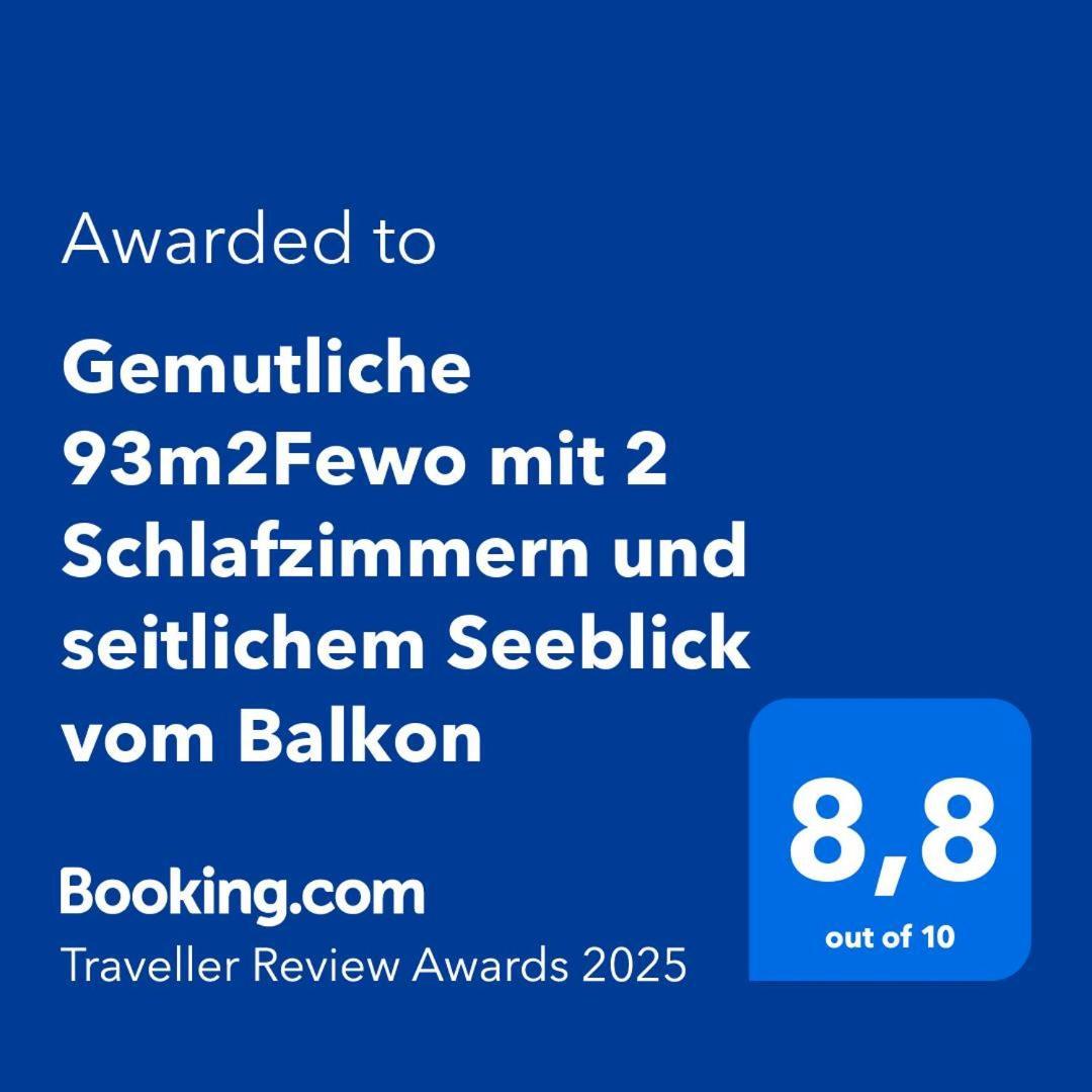 Gemutliche 93M2Fewo Mit 2 Schlafzimmern Und Seitlichem Seeblick Vom Balkon Scheid  Exteriér fotografie