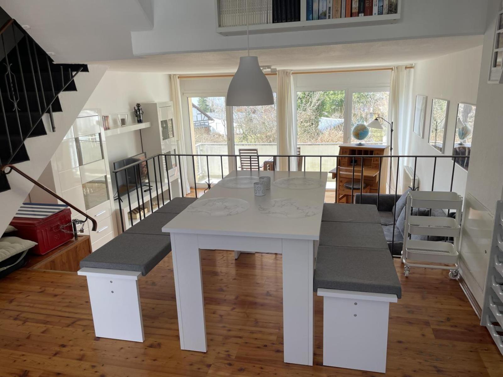 Gemutliche 93M2Fewo Mit 2 Schlafzimmern Und Seitlichem Seeblick Vom Balkon Scheid  Exteriér fotografie